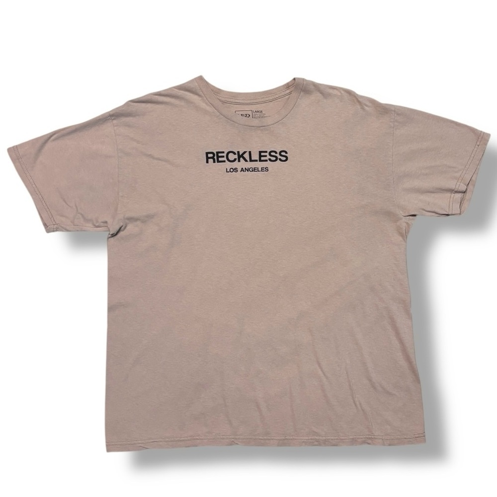 YOUNG & RECKLESS Tan Classic Crew Neck Short Sleeve Shirt